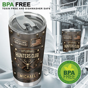 Personalized Hunters Club Tumbler – Unique Gift for Hunters