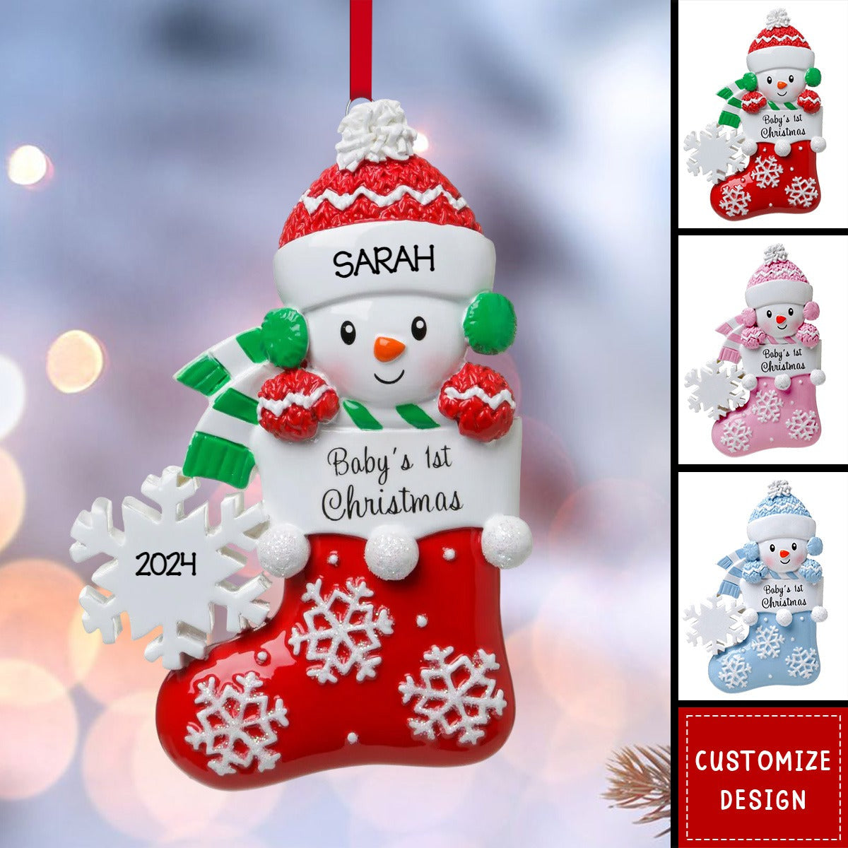 Baby First Christmas - Personalized Christmas Acrylic Ornament - 2024 New Release