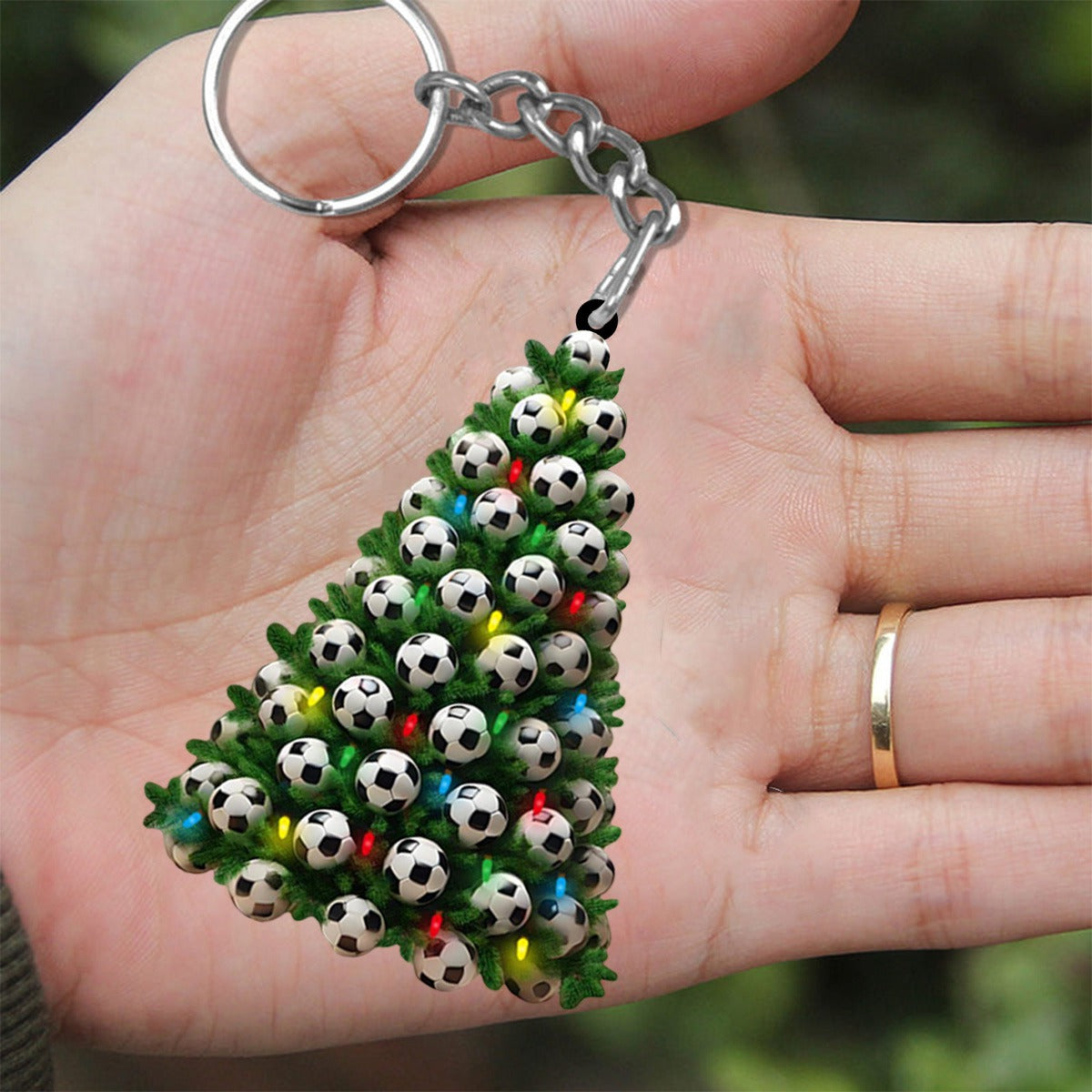 Christmas Soccer Tree Keychain-Gifts For Soccer Lover-2024 New Release- 2024 New Release