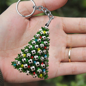 Christmas Soccer Tree Keychain-Gifts For Soccer Lover-2024 New Release- 2024 New Release
