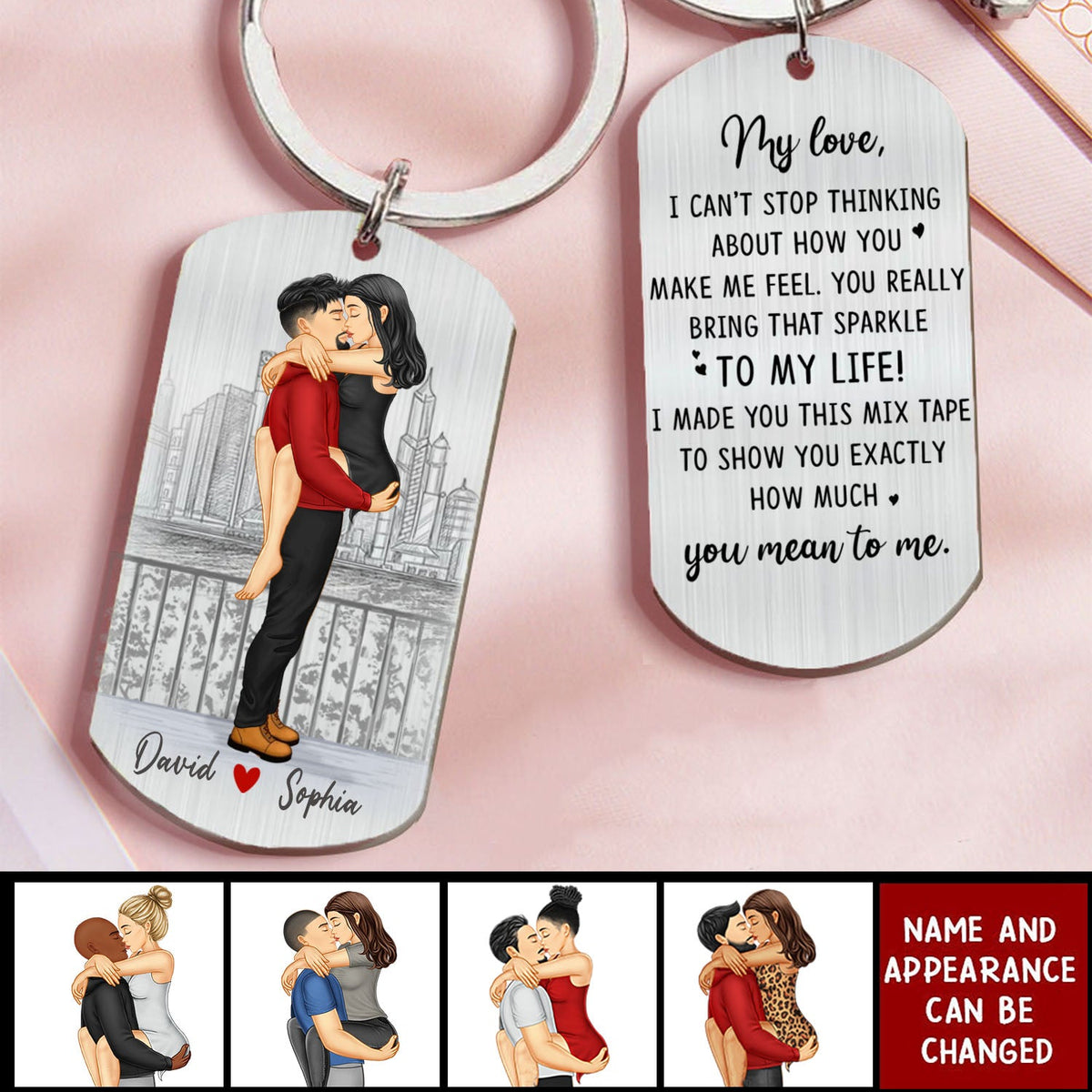 My Love, I Choose You-Personalized Stainless Steel Keychain - Gifts For Couple