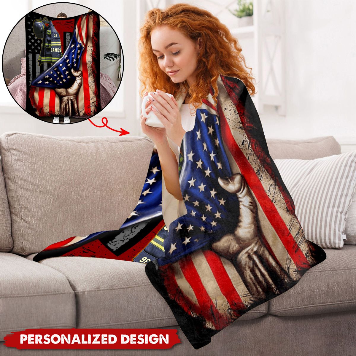 We Proud Of You,Always remember you-Personalized Blanket-Gifts For Firefighter