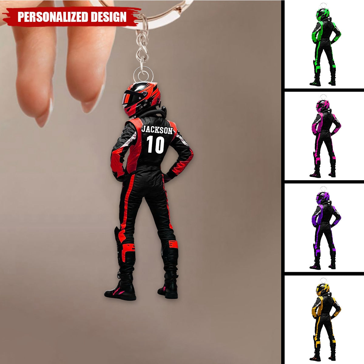 Personalized Race Car Keychain-Gifts For Race Car Lovers-2024 New Release