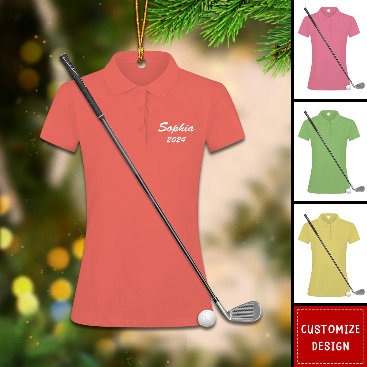 Personalized Golf Uniform Christmas Ornament, Gift For Golf Lovers - 2024 New Release