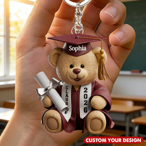 2026 Proud Graduate Acrylic Keychain - Personalized Graduation Gifts For Him, Her