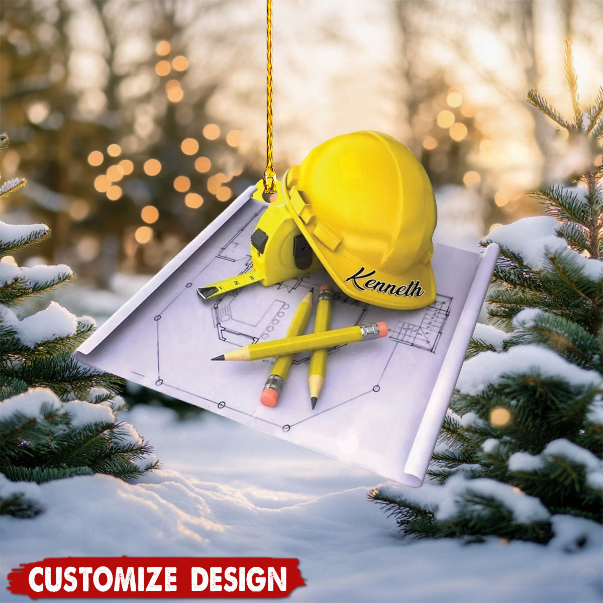 Personalized Mechanic Civil Engineer Christmas Ornament Gift For Engineer-2024 New Release