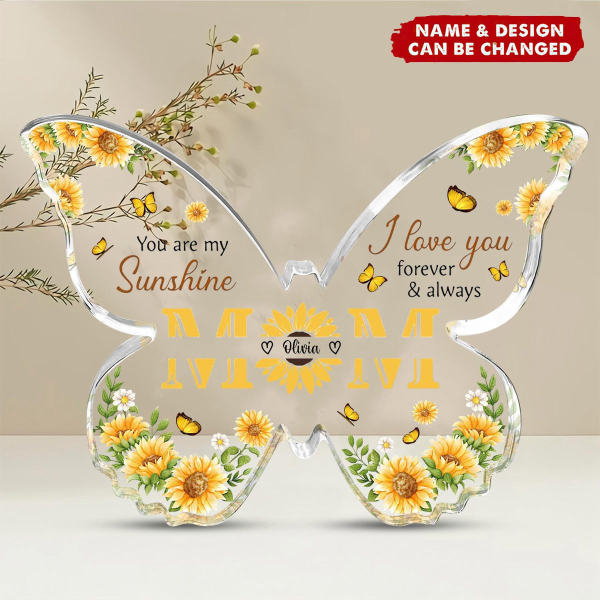 You Are My Sunshine - Personalized Acrylic Plaque