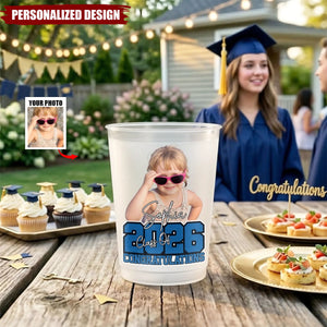 Personalized Graduation Party Cups - Custom Photo & Name Graduation Gifts