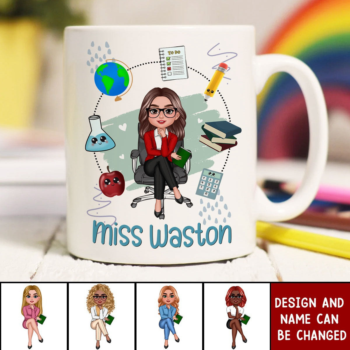 Teacher Mug School Things Personalized Mug, Back To School Gift