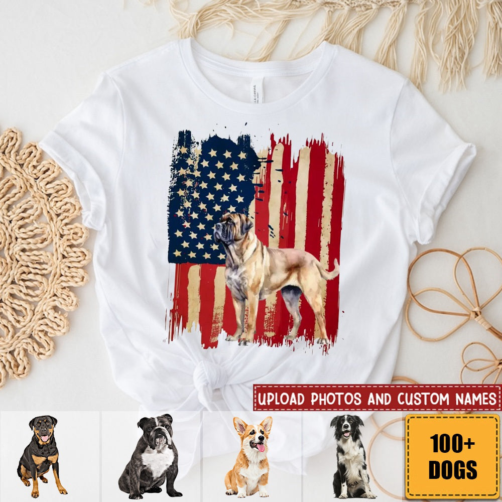 Personalized dog flag printed clothing gift for dog lovers