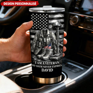 Personalized Veteran Tumbler — Gift For Veterans And Military