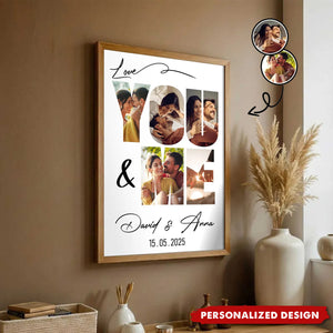 Personalized "You & Me" Photo Poster —  Perfect Anniversary Gift