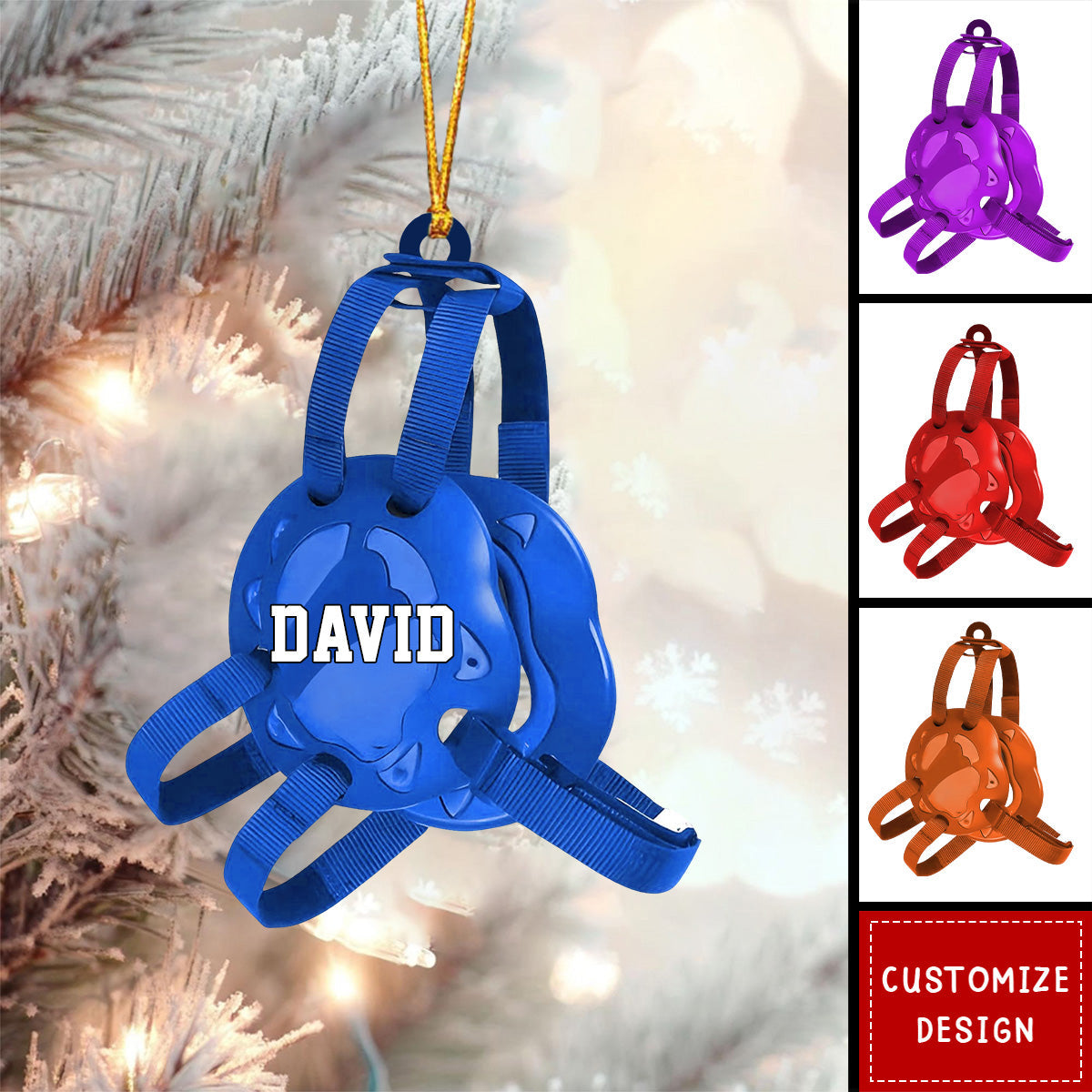 Personalized Wrestling Christmas Ornament Gift For Wrestlers-2024 New Release