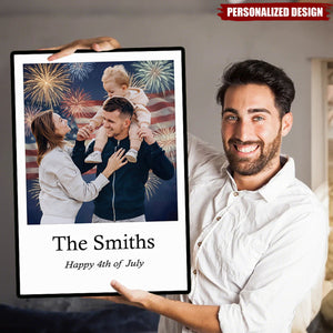 Personalized Family Patriotic Poster —  Gift for Family