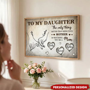Personalized Mom & Daughter Poster - Mother's Day Gift For Daughter