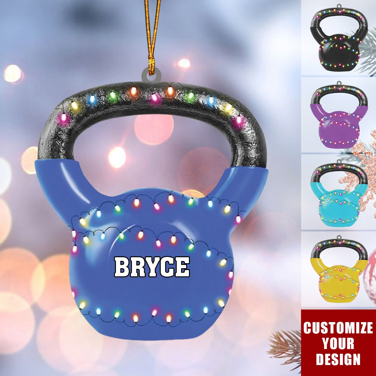 Personalized Fitness Christmas Ornament,Gift for Gym Lovers - 2024 New Release