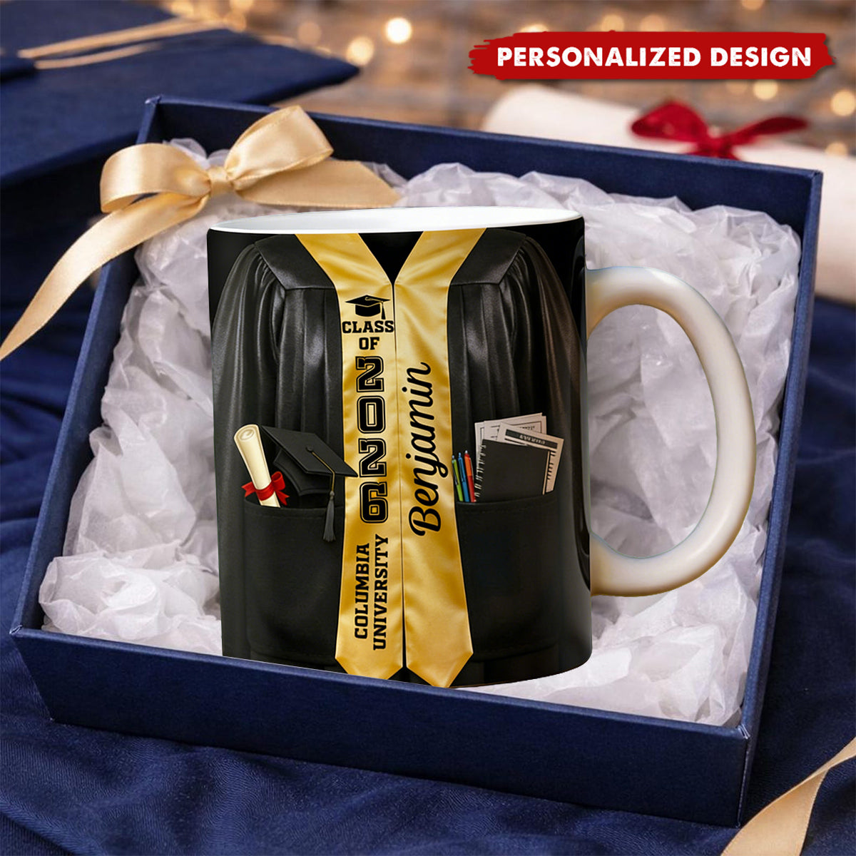 Be The Best Of Whatever You Are - Personalized Graduation Gown Mug