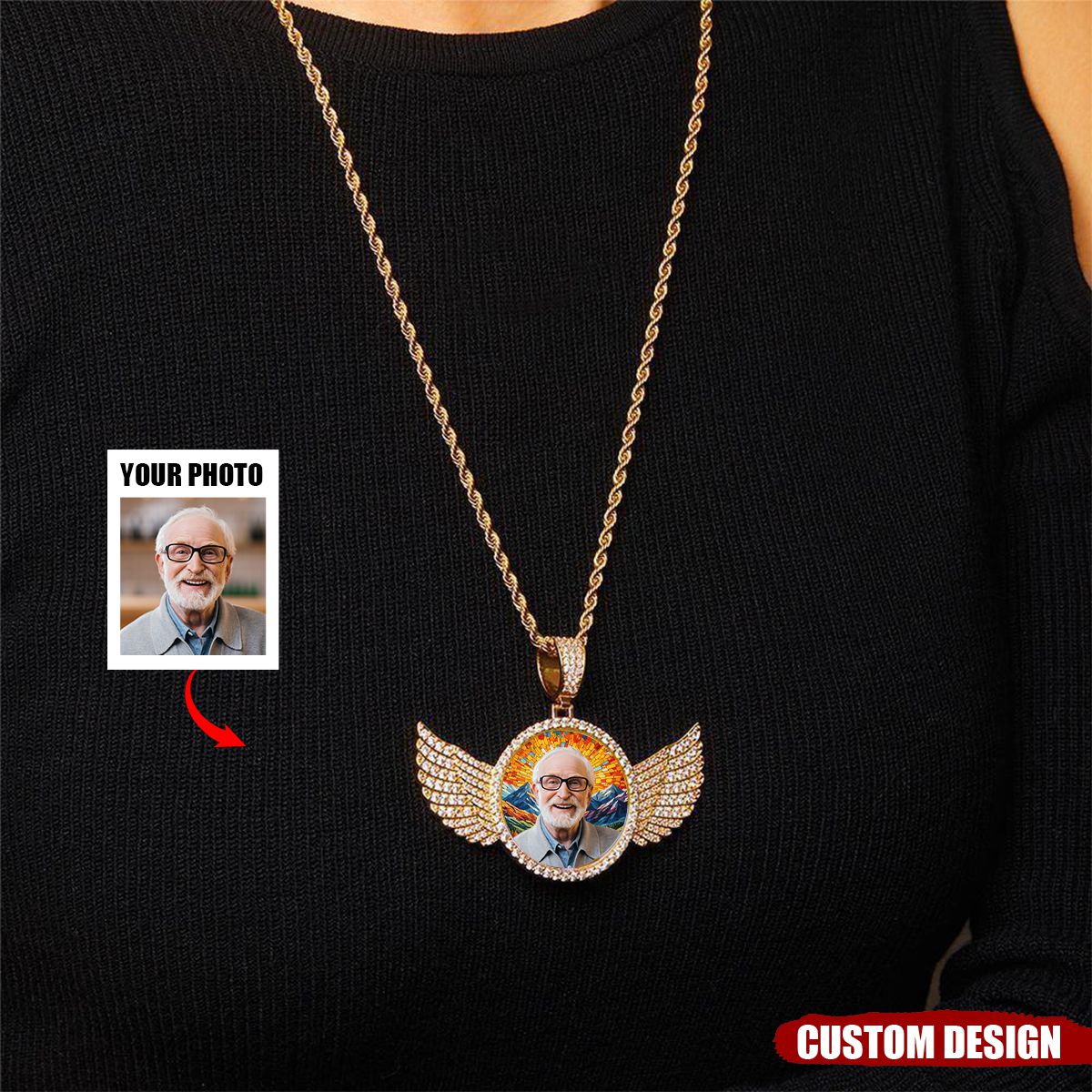 Forever in My Heart - Personalized Diamond Studded Keepsake Necklace