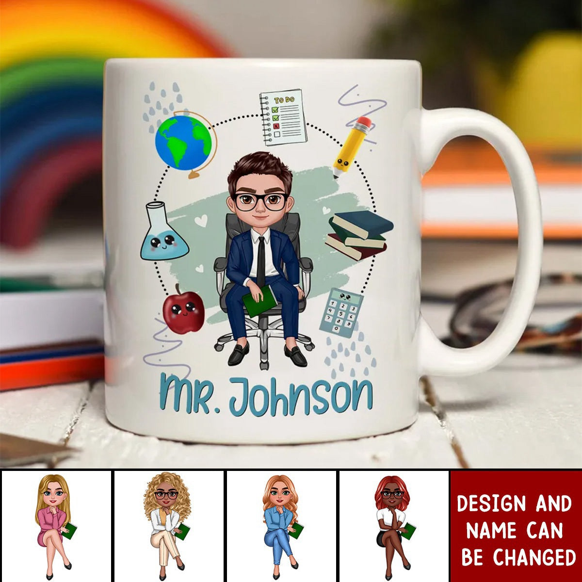 Teacher Mug School Things Personalized Mug, Back To School Gift