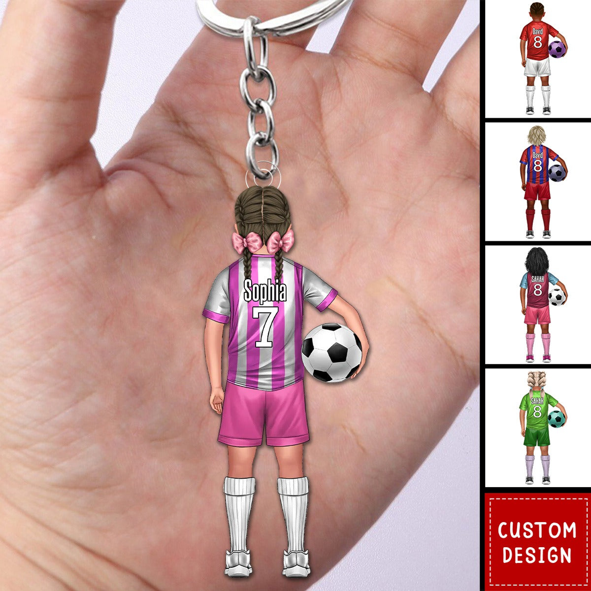 Soccer kids - Personalized Acrylic Keychain