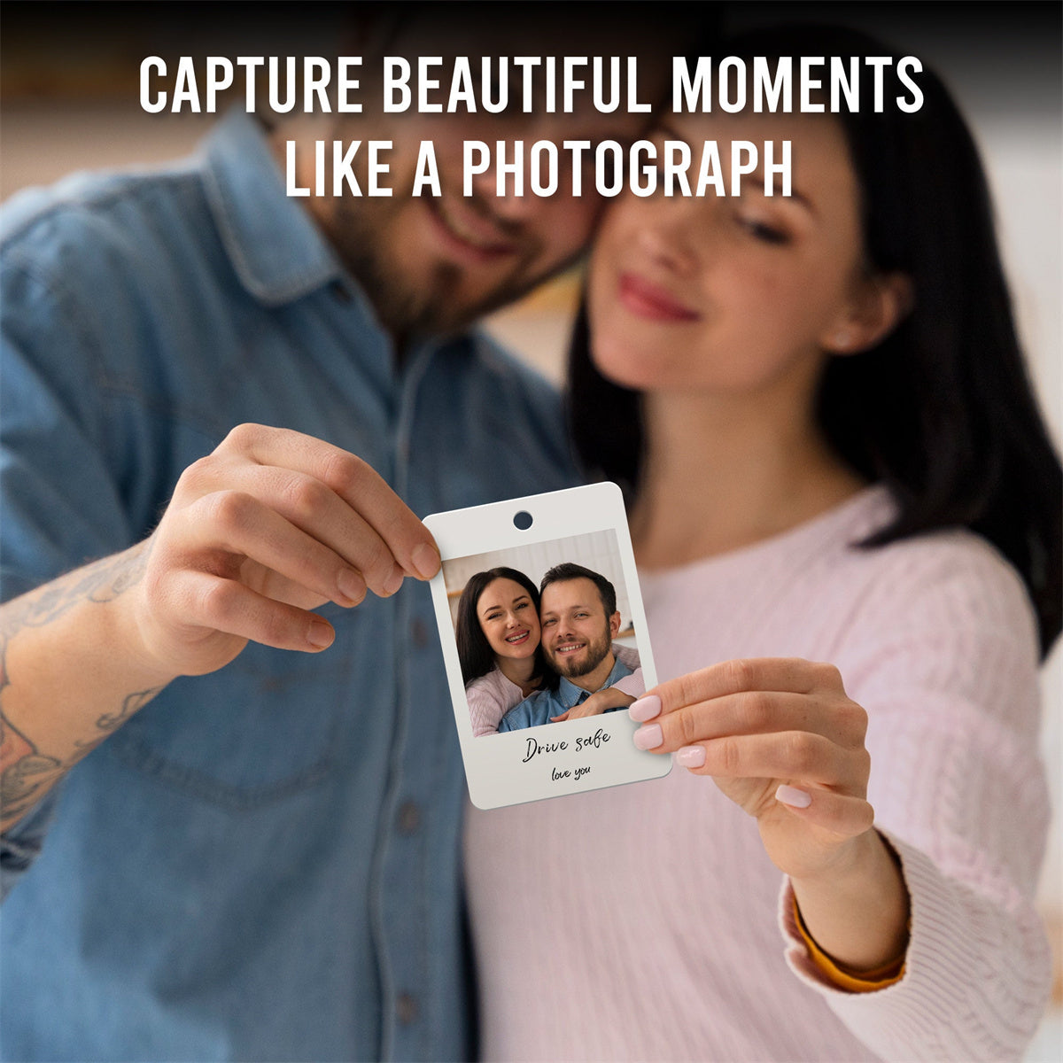 Personalized Photo Acrylic Ornament - Gift For Dad,Family,Couple