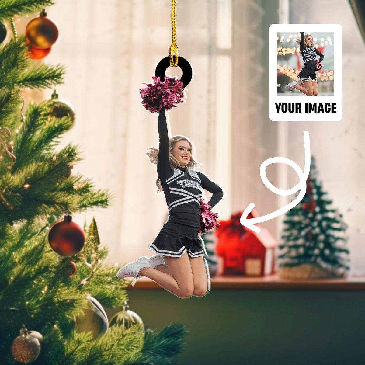 Personalized Cheerleading Christmas Ornament, Gift For Cheerleading Lovers - 2024 New Release
