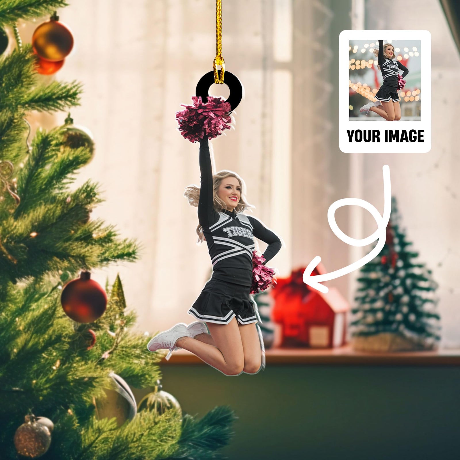 Personalized Cheerleading Christmas Ornament, Gift For Cheerleading Lovers - 2024 New Release
