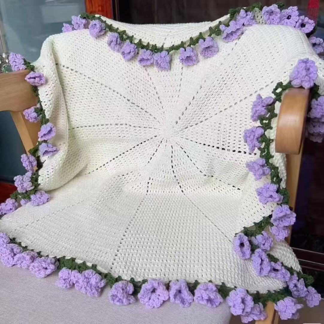 Personalized Handmade Bouquet Blanket
