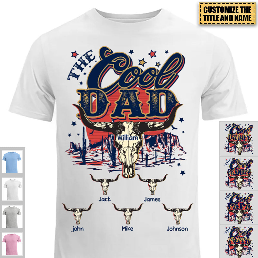 Personalized The Cool Dad-Ox head Shirt