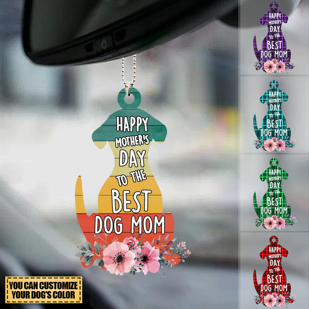 Custom Personalized Dog Mom  Car Hang Ornament