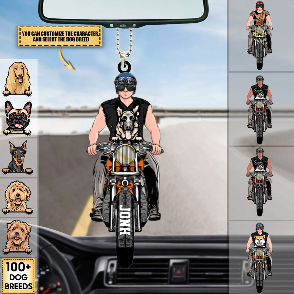 Custom Personalized Motorcycle Retired Car Hang Ornament