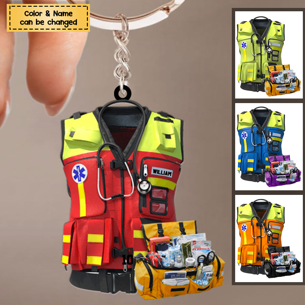 Gift For Paramedic, Emt Paramedic Safety Vest Personalized Flat Acryli ...