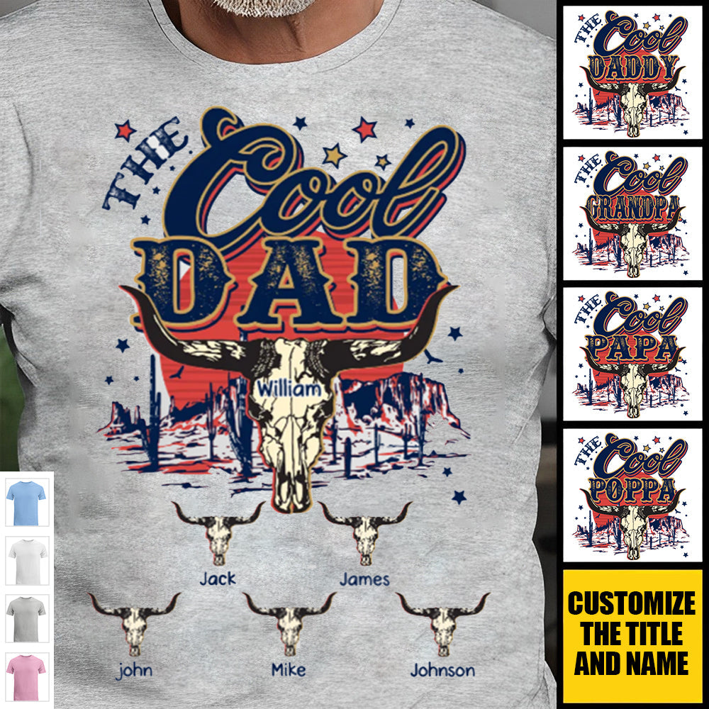 Personalized The Cool Dad-Ox head Shirt