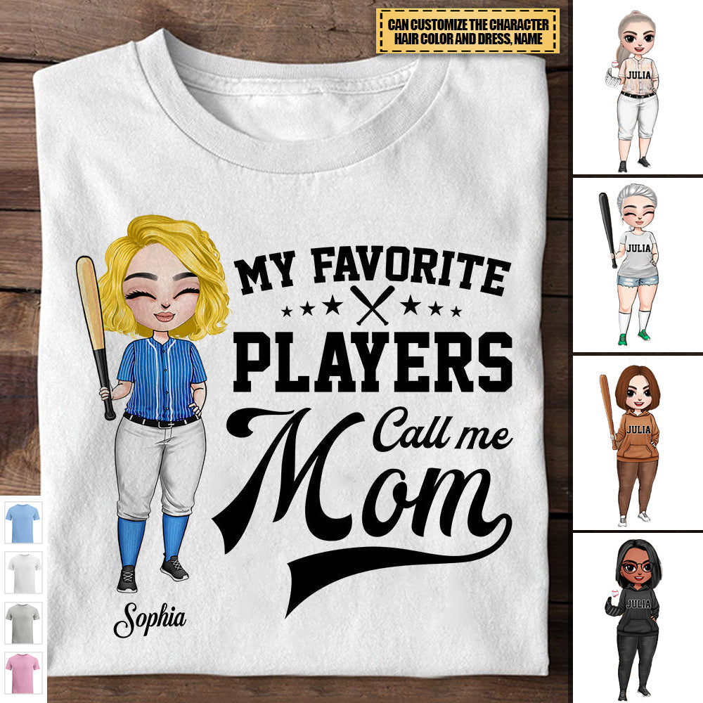 Mom Player Baseball Personalized Shirt